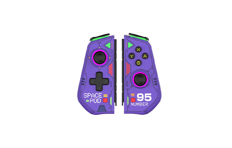 IINE Mecha Warrior Joypad for Nintendo Switch V1/V2/OLED - Purple